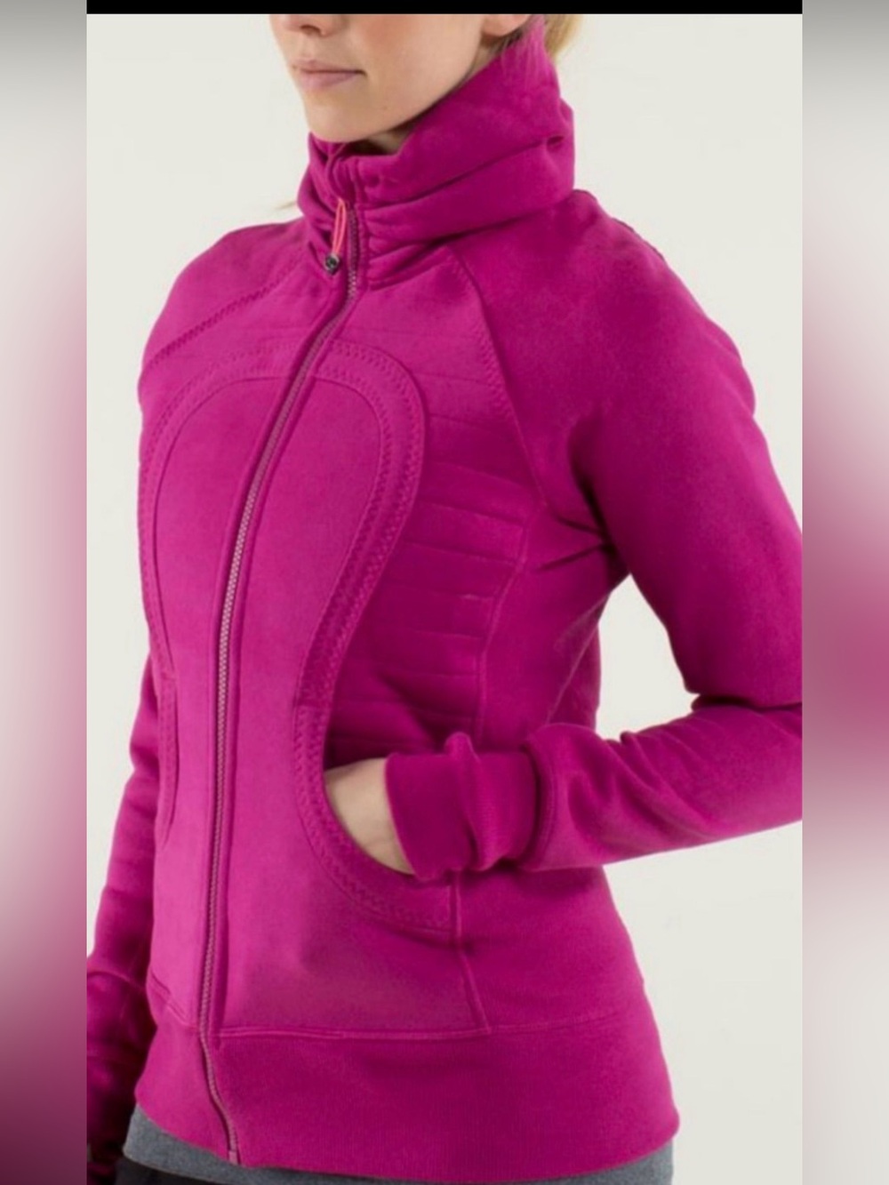 lululemon athletica Calm and Cozy Fuchsia Full-Zip Jacket